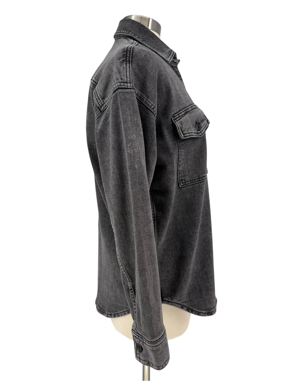 MADEWELL Denim Long-Sleeve Button-Up Small - Picture 5 of 9